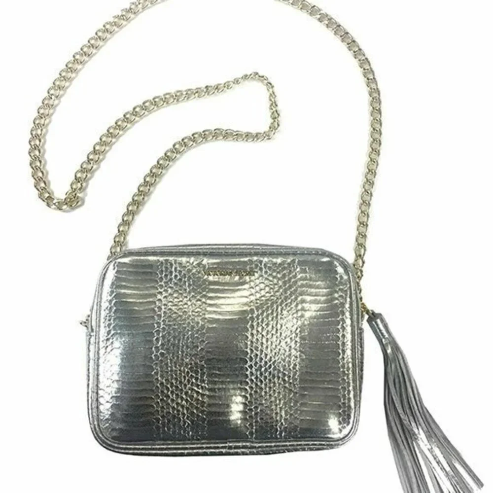 Victorias Secret Crossbody Handbag Clutch Silver